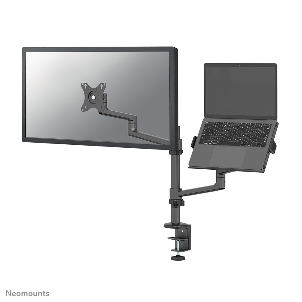 Neomounts DS20-425BL2 monitor arm, 17 to 27 inch, up to 8 kg, VESA 75x75 to 100x100