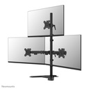 Neomounts DS45-600BL2-1 monitor stand, 10 to 32 inch, up to 5 kg, 3 screens, VESA 75x75 to 100x100