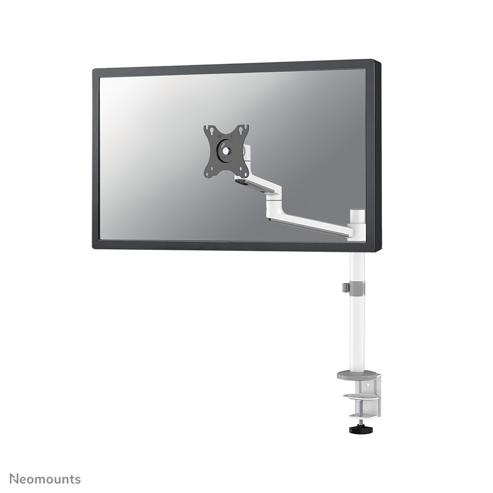 Neomounts DS60-425WH1 monitor arm, 17 to 27 inch, up to 8 kg, VESA 75x75 to 100x100