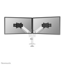 Bras support d'écran Neomounts DS65S-950WH2, 24 à 34 pouces, jusqu'à 11 kg, 2 écrans, VESA 75x75 à 100x100