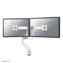 Neomounts DS75-450WH2 monitor arm, 17 to 32 inch, up to 8 kg, 2 screens, VESA 75x75 to 100x100