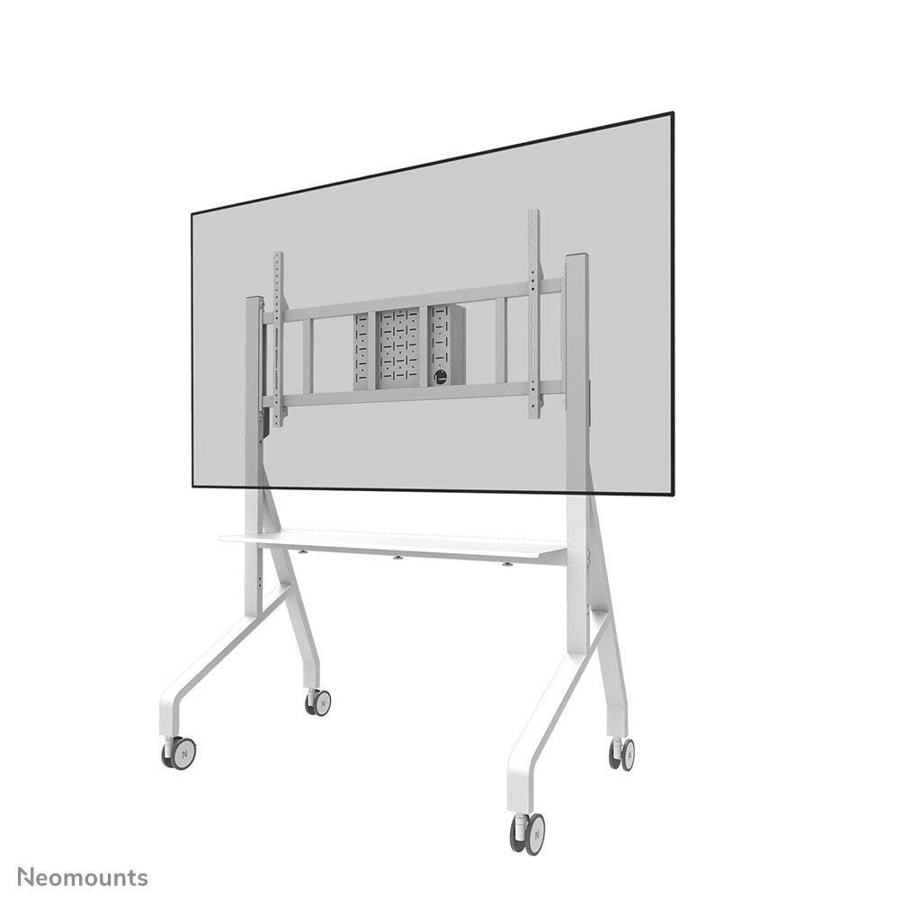[FL50575WH1] Chariot mobile pour écran Neomounts FL50-575WH1, 65 à 115 pouces, jusqu'à 125 kg, VESA 100x100 à 1100x600, fixé