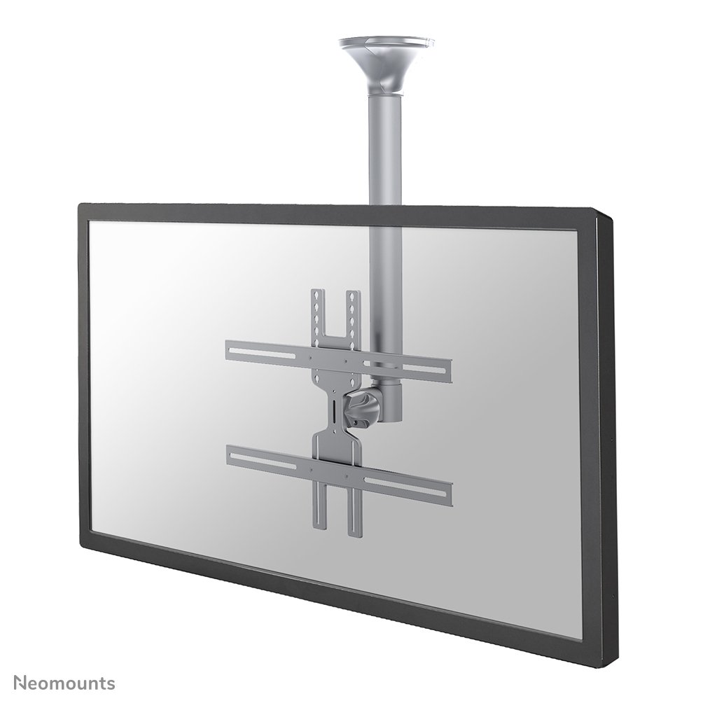 Neomounts FPMA-C400SILVER Deckenhalterung, 32 bis 60 Zoll, bis 35 kg, VESA 200x200 bis 600x400, Neigen, Schwenken