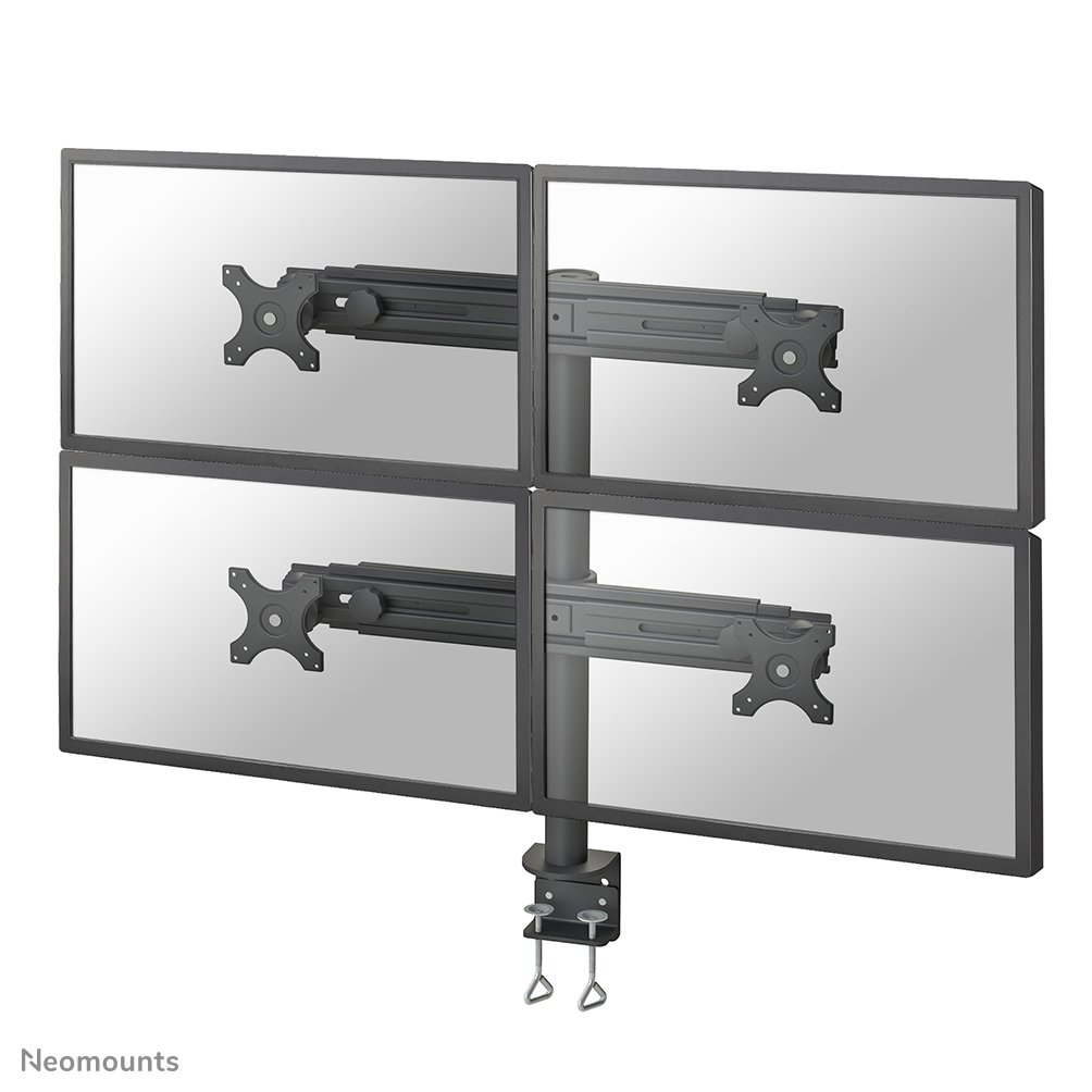[FPMAD700D4] Bras support d'écran Neomounts FPMA-D700D4, 19 à 30 pouces, jusqu'à 8 kg, 4 écrans, VESA 75x75 à 100x100