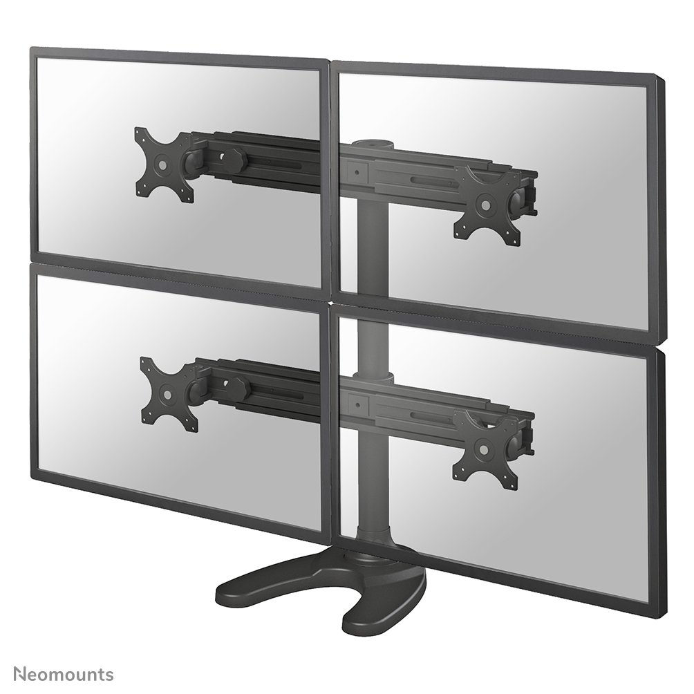 [FPMAD700DD4] Neomounts FPMA-D700DD4 monitor stand, 19 to 30 inch, up to 8 kg, 4 screens, VESA 75x75 to 100x100