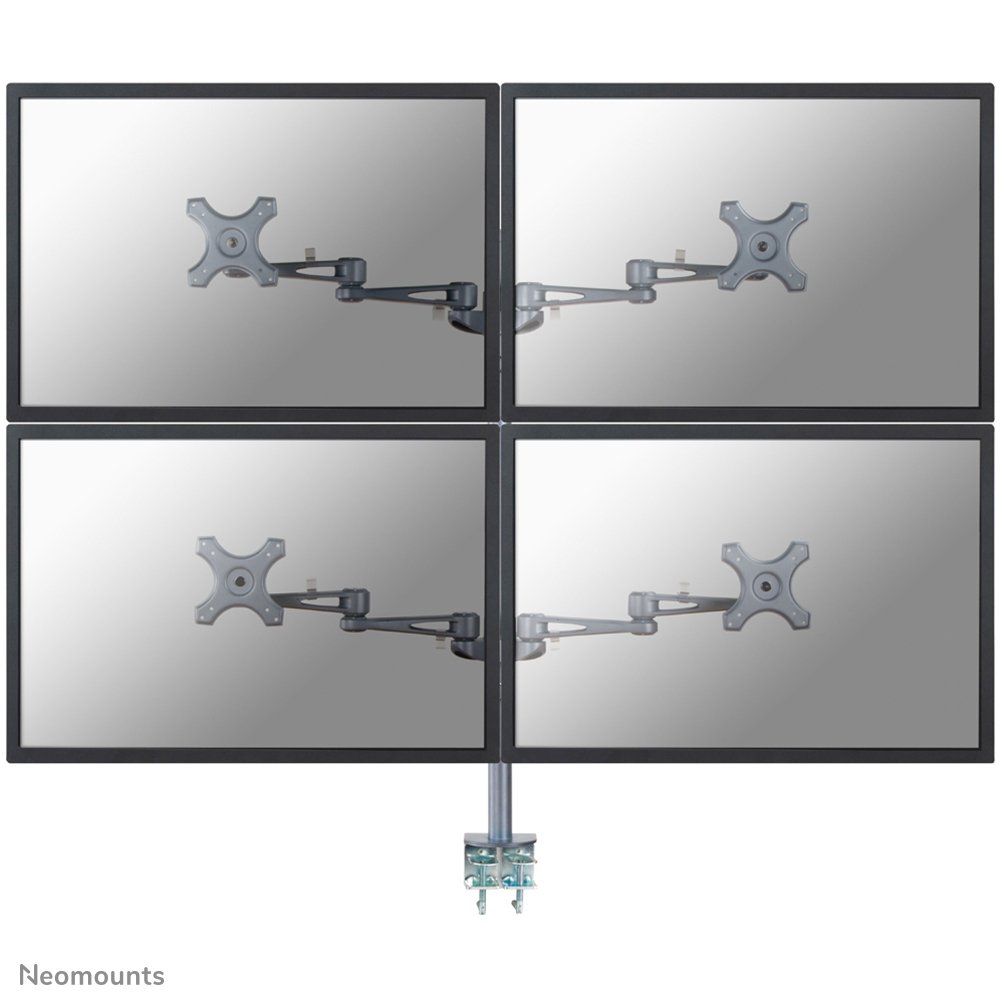 Neomounts FPMA-D935D4 monitor arm, 10 to 27 inch, up to 6 kg, 4 screens, VESA 75x75 to 100x100