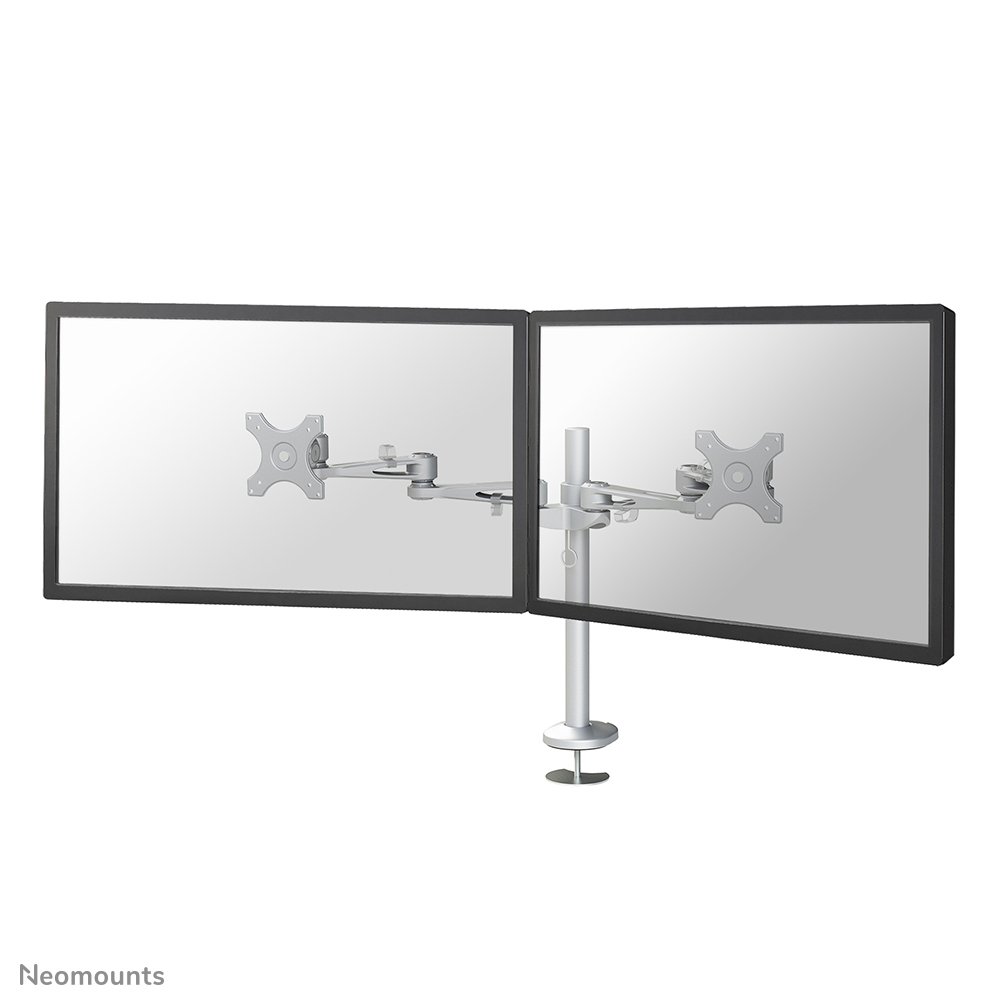 Neomounts FPMA-D935DG Monitorarm, 10 bis 27 Zoll, bis 6 kg, 2 Bildschirme, VESA 75x75 bis 100x100