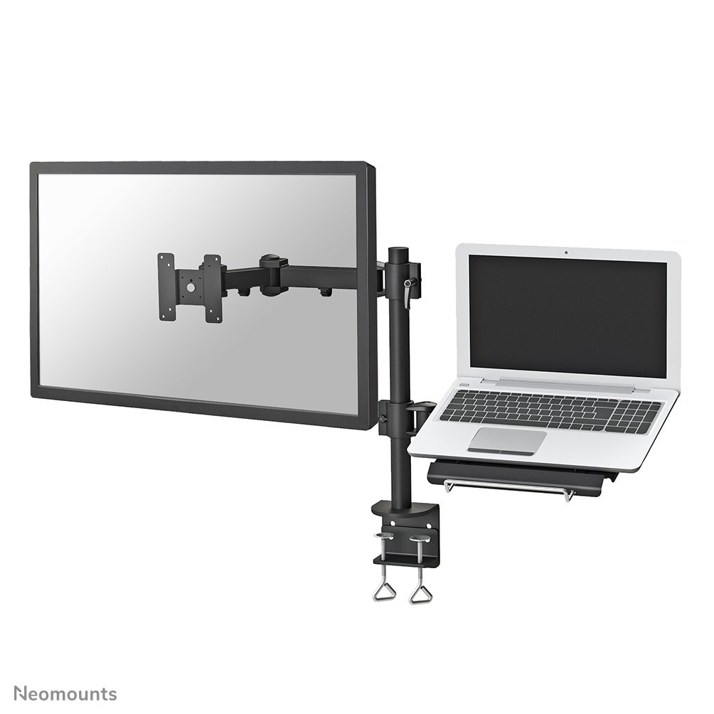 [FPMAD960NOTEBOOK] Neomounts FPMA-D960NOTEBOOK Monitorarm, 10 bis 27 Zoll, bis 10 kg, VESA 75x75 bis 100x100, Neigen, Rotieren, Schwenken