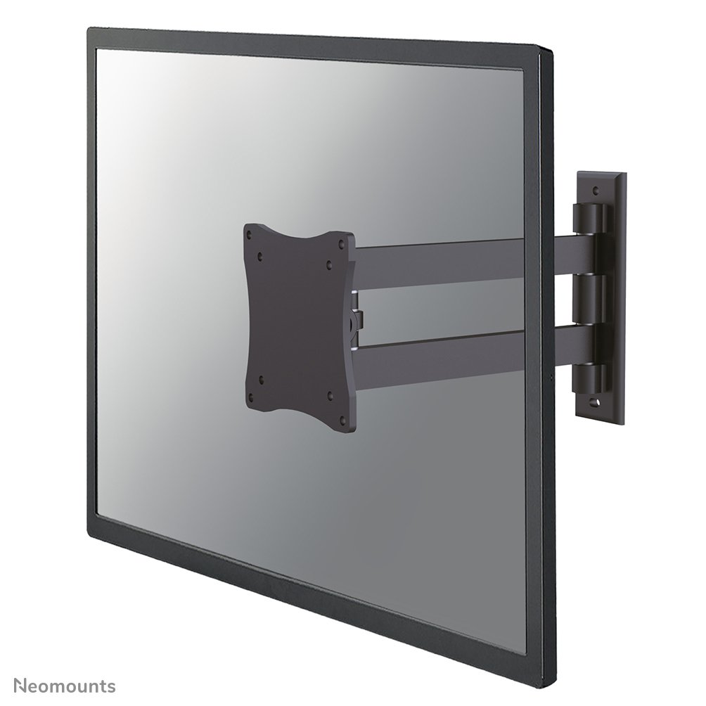 [FPMAW820BLACK] Neomounts FPMA-W820BLACK Wandhalterung, 10 bis 27 Zoll, bis 15 kg, VESA 75x75 bis 100x100, Neigen, Schwenken
