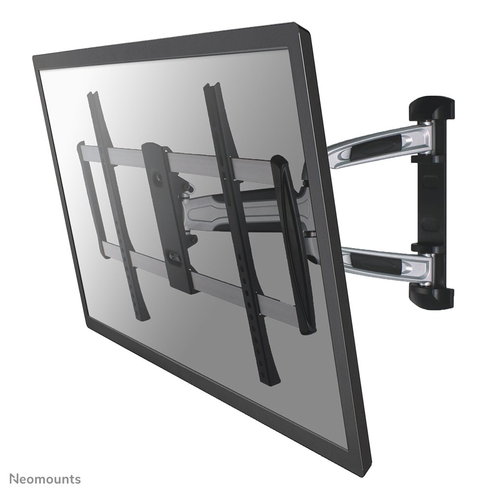 Support mural pour écran Neomounts LED-W700SILVER, 32 à 60 pouces, jusqu'à 35 kg, VESA 200x200 à 600x400, inclinaison