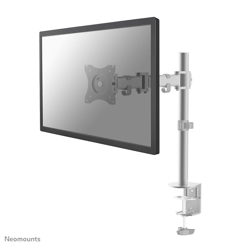 Neomounts NM-D135SILVER monitor arm, 10 to 30 inch, up to 8 kg, VESA 75x75 to 100x100, Tilt, Rotate, Swivel, Full motion