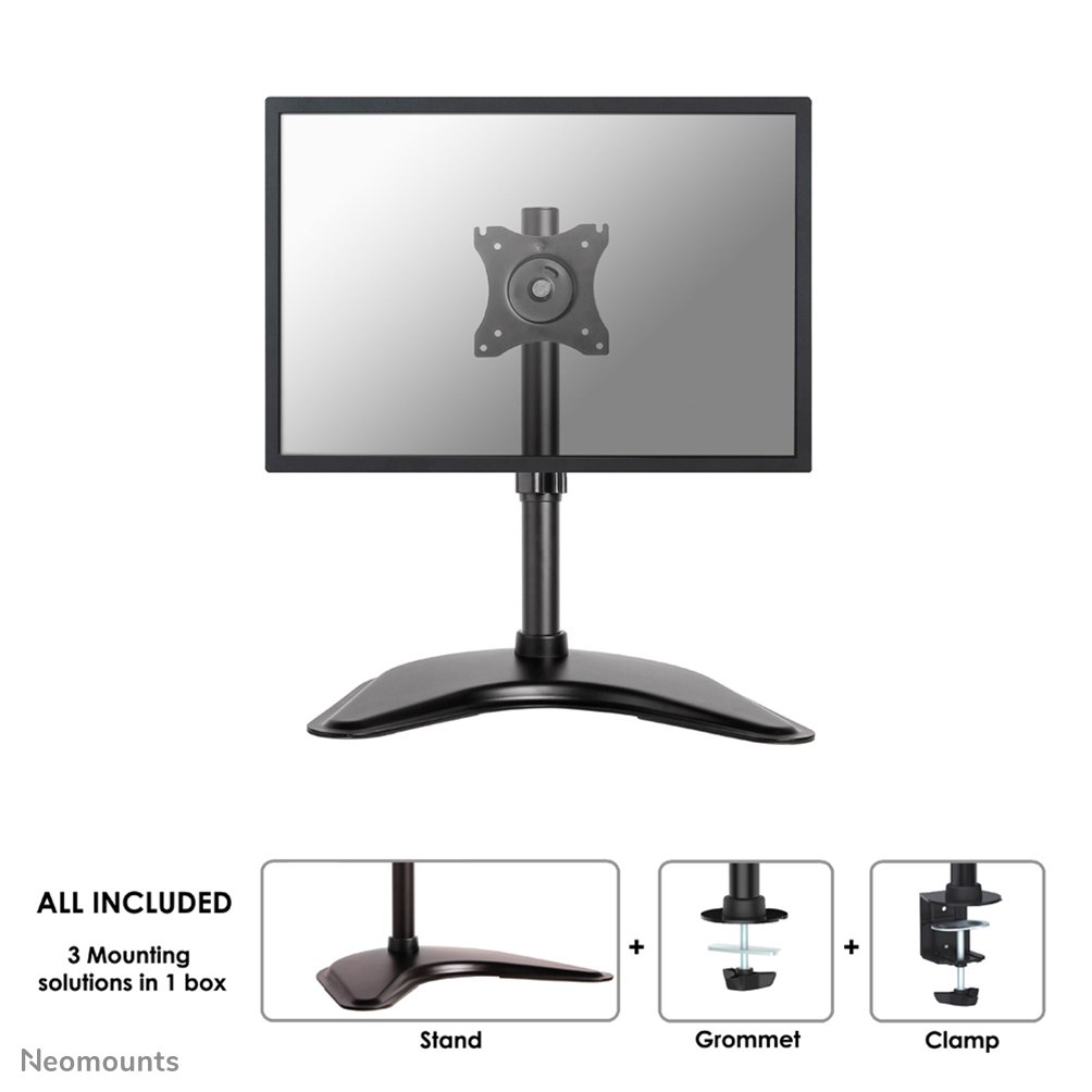 Neomounts NM-D335BLACK monitor arm, 10 to 30 inch, up to 10 kg, VESA 75x75 to 100x100, Tilt, Rotate, Swivel, Full motion
