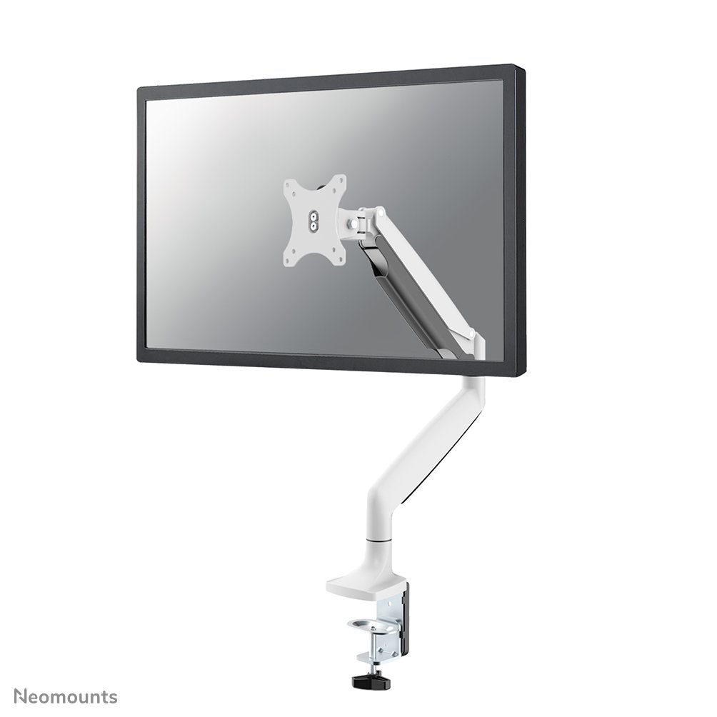 Neomounts NM-D750WHITE monitor arm, 10 to 32 inch, up to 9 kg, VESA 75x75 to 100x100, Tilt, Rotate, Swivel, Full motion
