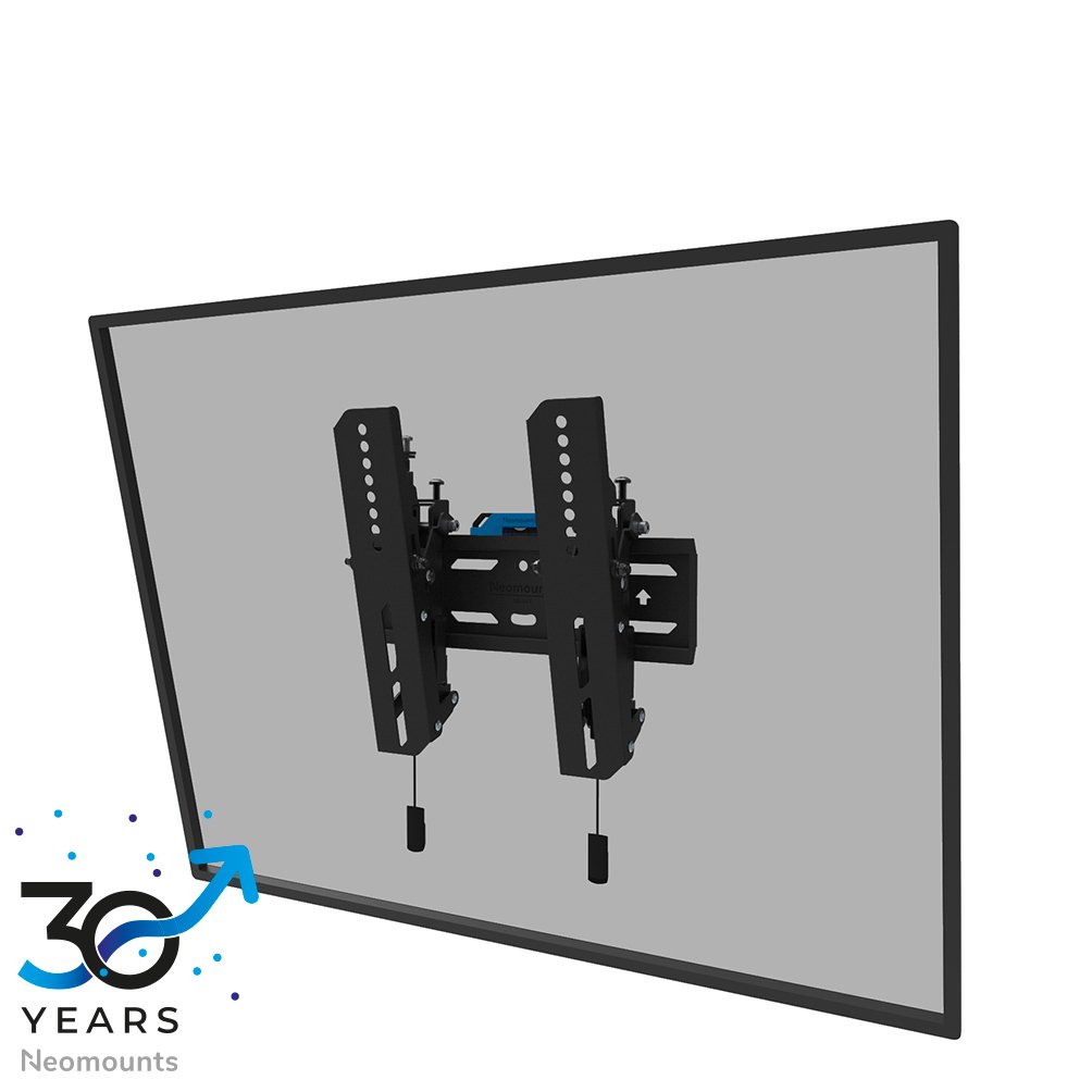 Support mural pour écran Neomounts WL35S-850BL12, 24 à 65 pouces, jusqu'à 40 kg, VESA 75x75 à 200x200, inclinaison
