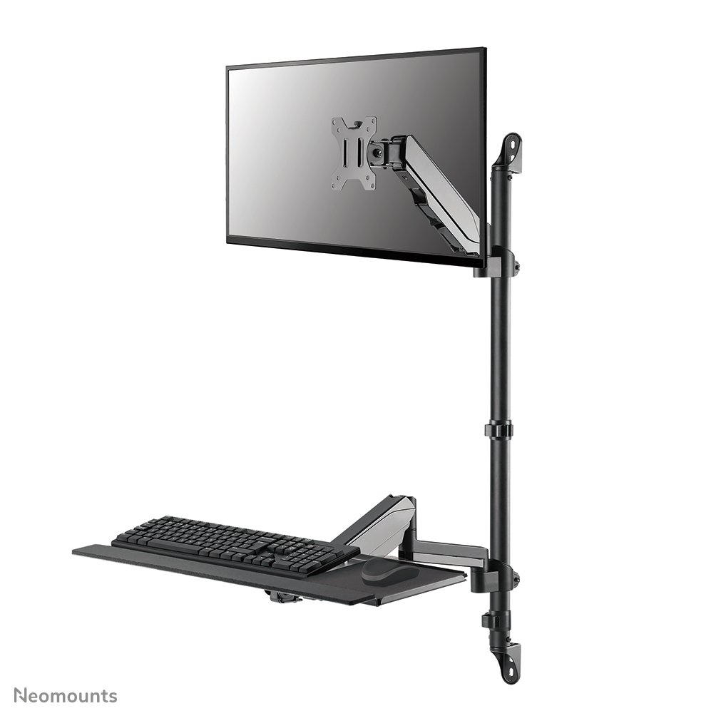 [WL90325BL1] Neomounts WL90-325BL1 sit-stand workstation, 17 to 32 inch, up to 9 kg, VESA 75x75 to 100x100, Full motion