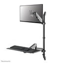 Neomounts WL90-325BL1 sit-stand workstation, 17 to 32 inch, up to 9 kg, VESA 75x75 to 100x100, Full motion