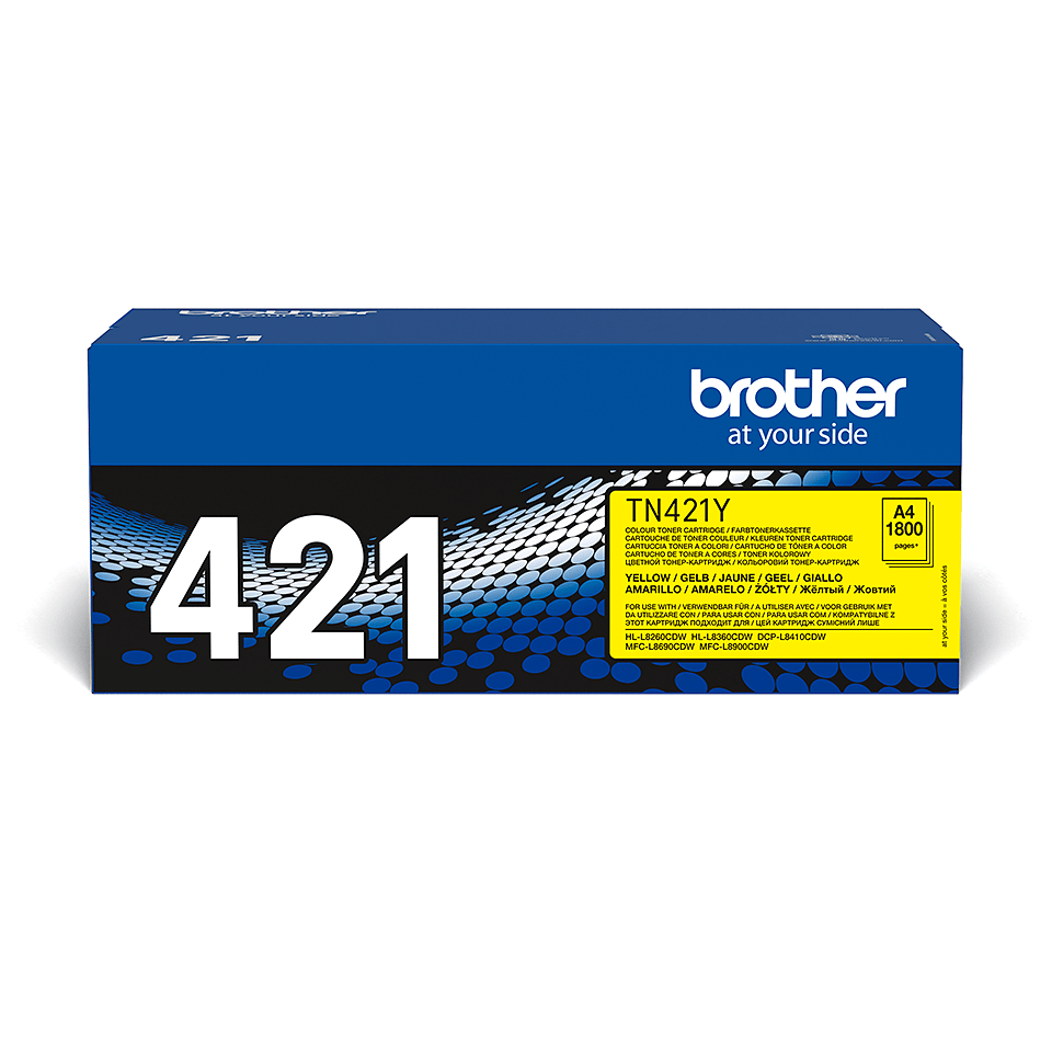 [TN421Y] Brother Toner TN-421Y / TN421Y Gelb, 1.800 Seiten