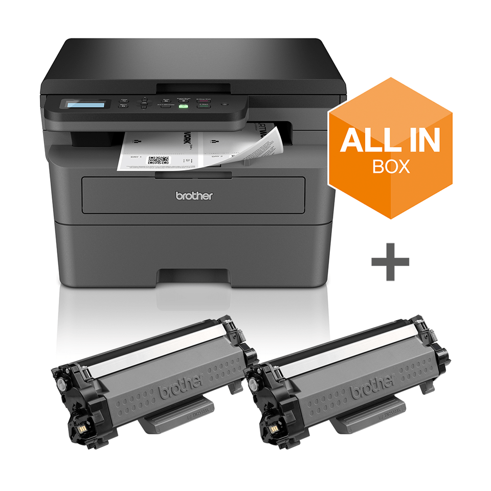 [DCPL2627DWXLRE1] Multifonction laser monochrome Brother DCP-L2627DWXL, A4, 32 ppm, recto verso, Wi-Fi